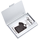 Boîte de trait de cartes de visite en alliage d'aluminium gorgecraft AJEW-GF0002-60C-1