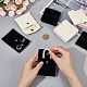 CRASPIRE 12Pcs 2 Colors Square Velvet Jewelry Bags 7×7cm Portable Soft Jewelry Packaging Bag Black White Luxury Small Jewelry Gift Bags Package Snap Button for Bracelet Necklace Earring Packaging TP-CP0001-02B-3