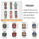 Chgcraft 20 pz 10 stili maschera faraone charms colorati accessori pendenti in acrilico per orecchini fai da te collana braccialetto creazione di gioielli e artigianato SACR-CA0001-18-2