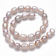 Perlas naturales abalorios de agua dulce cultivadas PEAR-D095-04-2