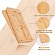 GORGECRAFT Bamboo Tea Serving Tray Natural Wooden Plate for Serving Breakfast AJEW-WH0113-71-3