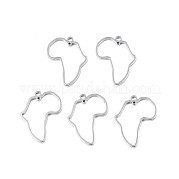 Africa Map 201 Stainless Steel Connector Charms STAS-T063-168P