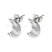 Accessoires de puces d'oreilles en 304 acier inoxydable STAS-L024-003P-10