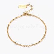 Браслеты-цепочки из латуни BJEW-H537-08G