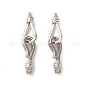 Латуни крюка и S-крючок застежки KK-U016-03P