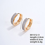 Латунные серьги обруча WV4993-3