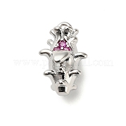Латунные микро проложить кубического циркония подвески KK-L229-001P-03