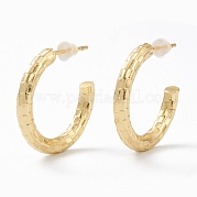 Серьги-кольца из латуни EJEW-A056-04G
