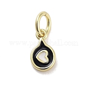 Подвески из латуни с покрытием из эмали KK-M293-40G-01