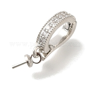 Латунный микро-паве кубический кубик циркония жемчужина KK-K389-141P
