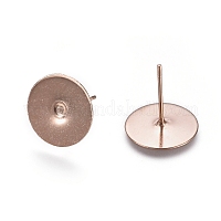 Фурнитура для сережек-гвоздиков из нержавеющей стали 304&nbsp;STAS-E484-67B-RG