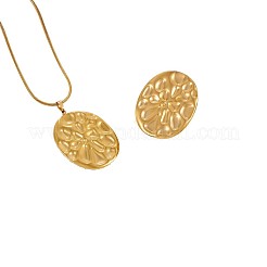 Conjuntos de collares y anillos colgantes de acero inoxidable 304&nbsp;WG5D3B4-02