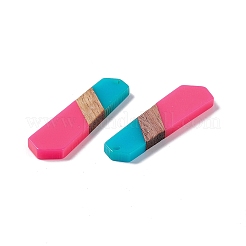 Подвески из непрозрачной смолы и ореха RESI-M027-06G