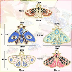 30шт 5 стиля подвески из сплава с эмалью ENAM-CJ0005-34