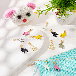 Маркеры для подвесок с эмалью из сплава «Лошадь»&nbsp;HJEW-AB00364