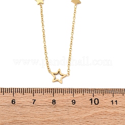 Ожерелья из цепочек со звездочками из нержавеющей стали 304&nbsp;NJEW-R026-13G