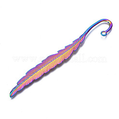 10 шт. 10 стильных радужных цветных сплава для закладок с отверстием PALLOY-N163-201-NR