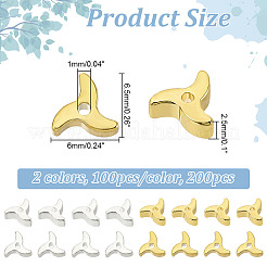 200 шт. 2-х цветные гальванизированные немагнитные синтетические гематитовые бусины G-AR0005-65