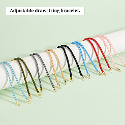 8шт 8 цвета нейлоновый витой шнур для изготовления браслета&nbsp;MAK-HY0001-05