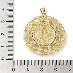 Серьги из латуни с микропаве и цирконием в стойке KK-P268-06B-G