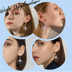 100 個 10 スタイル真鍮リンクリング  ティアドロップ＆リング＆スクエア＆ハート＆スター  ミックスカラー  18.5~25x16.5~21.5x1mm  10個/スタイル&nbsp;KK-SC0004-94