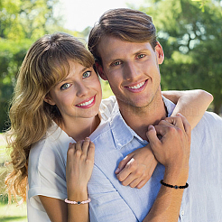 4шт 4 стиля Я люблю тебя на 100 языках проекционные браслеты набор BJEW-FI0001-03