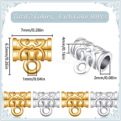 160 шт. 2-х цветные литые трубчатые дужки FIND-SP0001-75