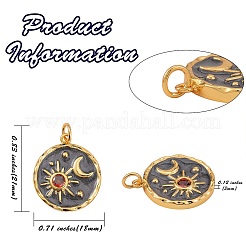 5шт латунные подвески с микропаве и кубическим цирконием&nbsp;ZIRC-SZ0001-73