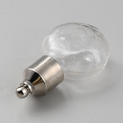 Прозрачные подвески стеклянные бутылки&nbsp;GLAA-WH0035-33B