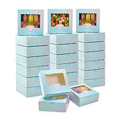 24 шт. красочные упаковочные коробки из крафт-бумаги для выпечки&nbsp;CON-PH0003-32A