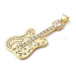 Pendenti in zirconi cubici trasparenti in micro pavè di ottone&nbsp;KK-H267-052G
