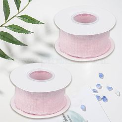 縫製装飾用のポリエステルフリルリボン2ロール  ピンク  1-5/8インチ（40mm）&nbsp;OCOR-CY0003-18C