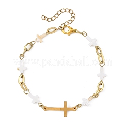 Armbänder aus natürlichen Süßwassermuschelperlen&nbsp;BJEW-JB13909