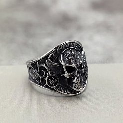 Retro-Fingerringe aus Edelstahl 304 für Herren&nbsp;WG16CDF-01