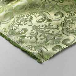 Polyester-Jacquardstoff mit Blumenmuster&nbsp;AJEW-WH0481-497A