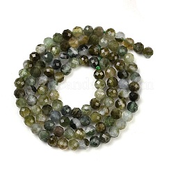 Бусы из натурального зеленого турмалина G-F798-A03-02