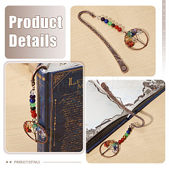 2 segnalibro con gancio in lega in stile tibetano&nbsp;AJEW-GL0003-51