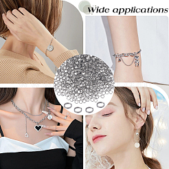 1000 шт. разъемные кольца из нержавеющей стали 304 STAS-SC0008-17