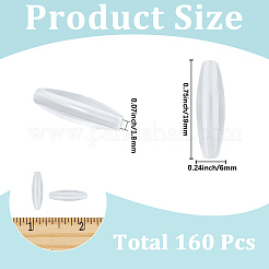160 Stück transparente Acrylperlen&nbsp;TACR-SC0002-74