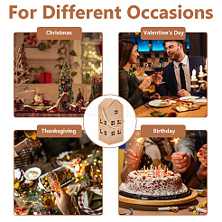 Конфеты из крафт-бумаги в форме домика&nbsp;CON-WH0105-01