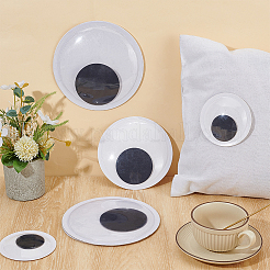 3 Paar 3 Arten selbstklebende Puppenaugen aus Kunststoff&nbsp;DOLL-OC0001-05