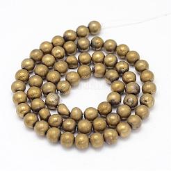 Гальванические нити шарик натуральный пирит G-G897-6mm-02