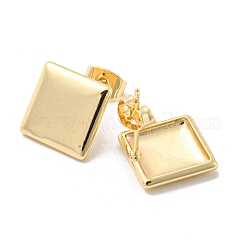 Латунь серьги&nbsp;EJEW-B035-14KCG