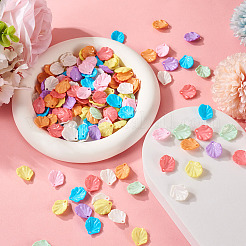 320шт 8 цвета непрозрачные акриловые подвески SACR-TA0001-41