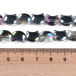 Стеклянные бусины с гальваническим покрытием &nbsp;EGLA-Q128-08A-HP01