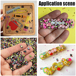 100 g Cabochons aus Polymer-Ton zum Schulanfang&nbsp;CLAY-SC0002-80
