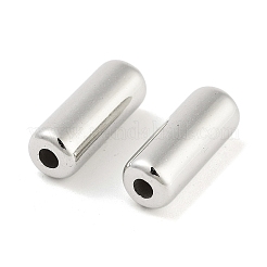CCBプラスチックビーズ  コラム  プラチナ  18x7mm  穴：3mm  約893個/500g&nbsp;CCB-S164-35P