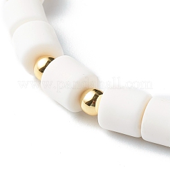 Bracciali elasticizzati fatti a mano con perle di argilla polimerica&nbsp;BJEW-JB06495