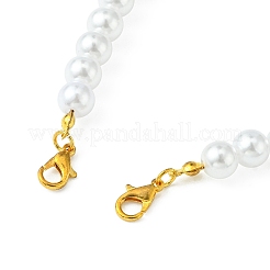 Абс пластик имитация жемчуга круглые бусы кошелек ремни AJEW-FZ00008