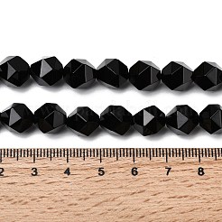 Бусины из натурального черного оникса&nbsp;G-Z119-A04-03